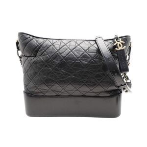 Chanel Gabriel Hobo Shoulder Bag Aged Calfskin Black